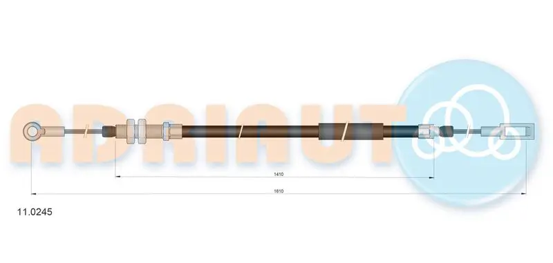 ADRIAUTO 110245 Тросик, cтояночный тормоз