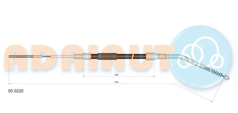 ADRIAUTO 050220 Тросик, cтояночный тормоз