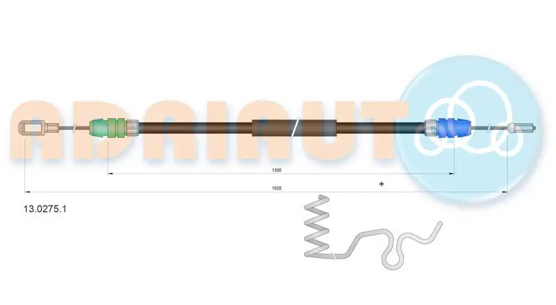 ADRIAUTO 13.0275.1 Тросик, cтояночный тормоз