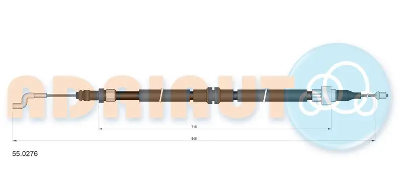ADRIAUTO 550276 Тросик, cтояночный тормоз