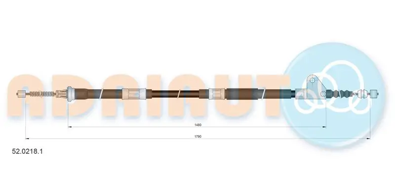 ADRIAUTO 5202181 Тросик, cтояночный тормоз