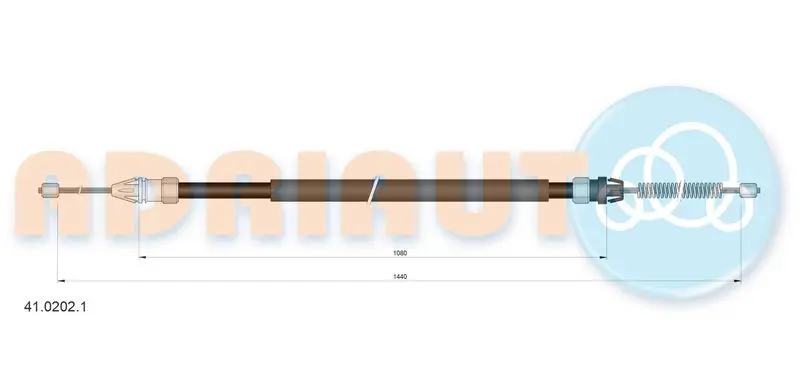 ADRIAUTO 4102021 Тросик, cтояночный тормоз