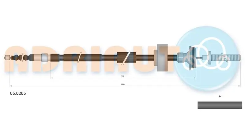 ADRIAUTO 05.0265 Тросик, cтояночный тормоз