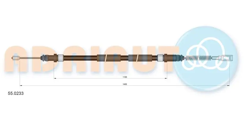 55.0233 Cable Pull, parking brake