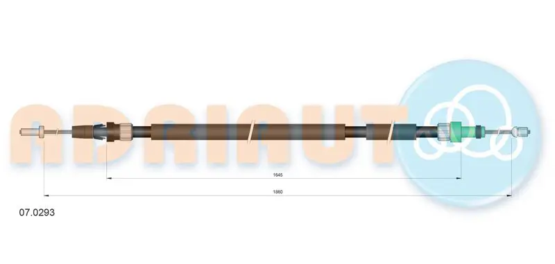 ADRIAUTO 070293 Тросик, cтояночный тормоз