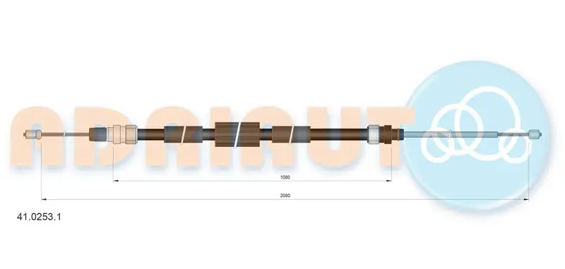 ADRIAUTO 4102531 Тросик, cтояночный тормоз