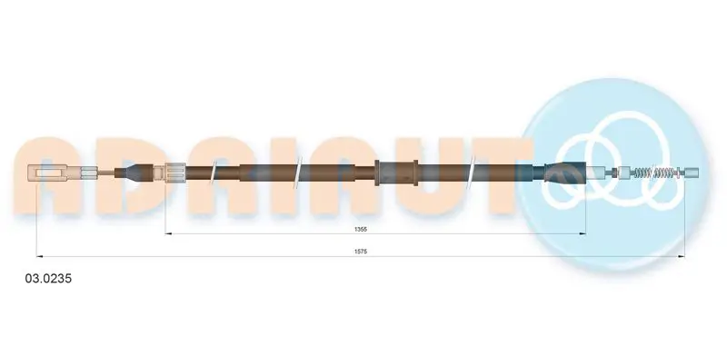 ADRIAUTO 030235 Тросик, cтояночный тормоз