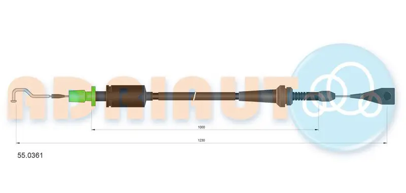 ADRIAUTO 55.0361 Тросик газа