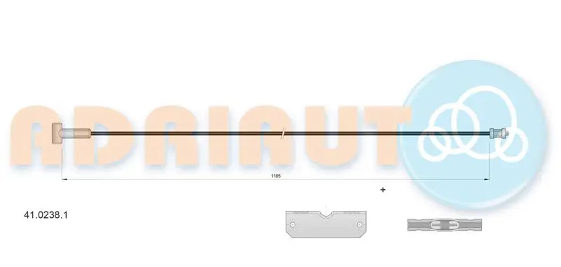 ADRIAUTO 4102381 Тросик, cтояночный тормоз