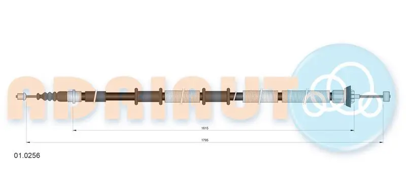 ADRIAUTO 010256 Тросик, cтояночный тормоз