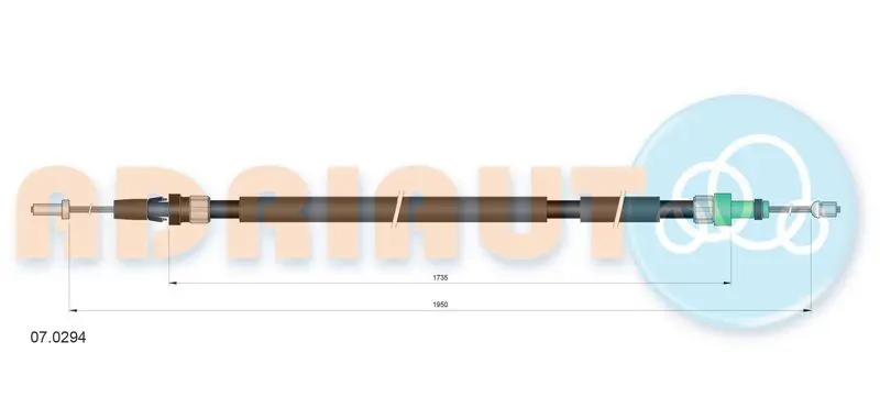 ADRIAUTO 070294 Тросик, cтояночный тормоз