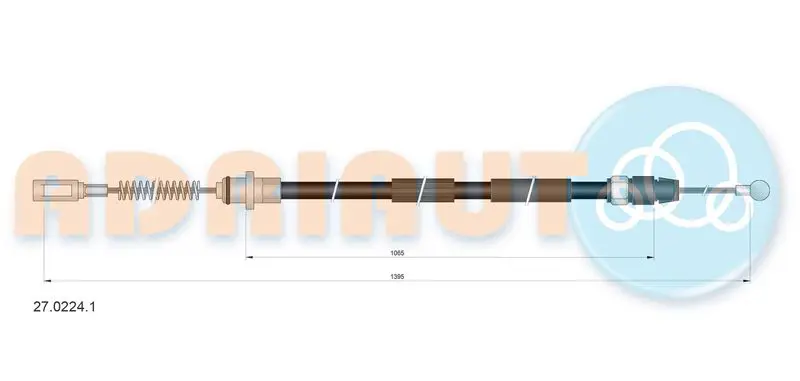ADRIAUTO 2702241 Тросик, cтояночный тормоз
