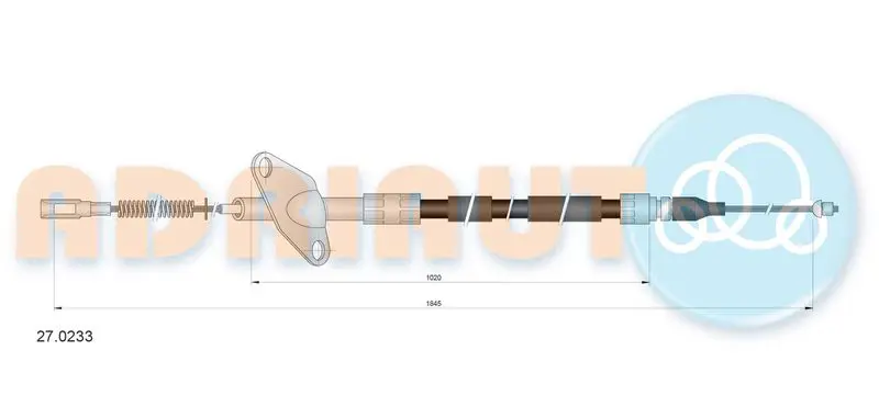 ADRIAUTO 270233 Тросик, cтояночный тормоз
