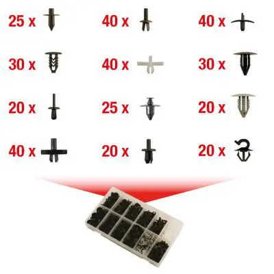 420.0700 KS TOOLS Комплект клип, кузов