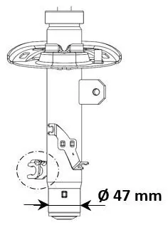 KYB 3338013 амортизатор передний левый