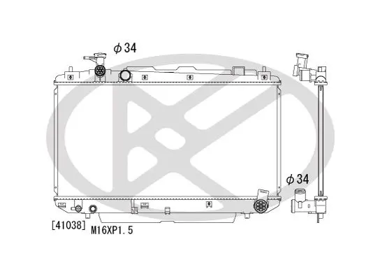 KOYORAD PL010982 Радиатор охлаждения ДВС TOYOTA