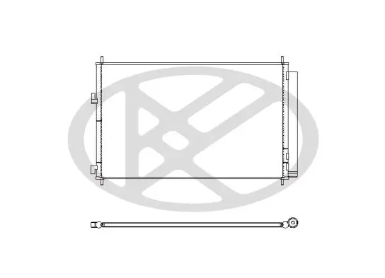KOYORAD CD010372M Радиатор кондиционера TOYOTA