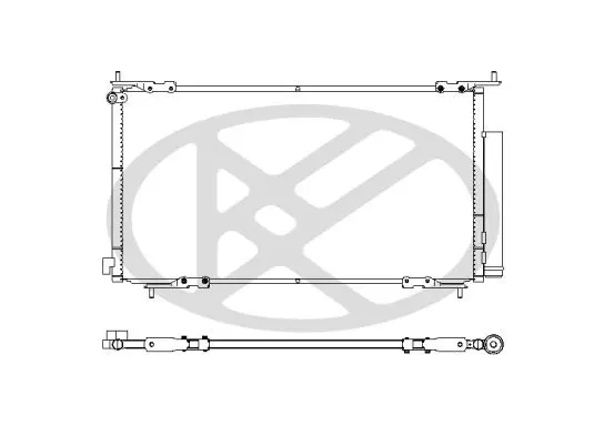 KOYORAD CD080282M Радиатор кондиционера HONDA