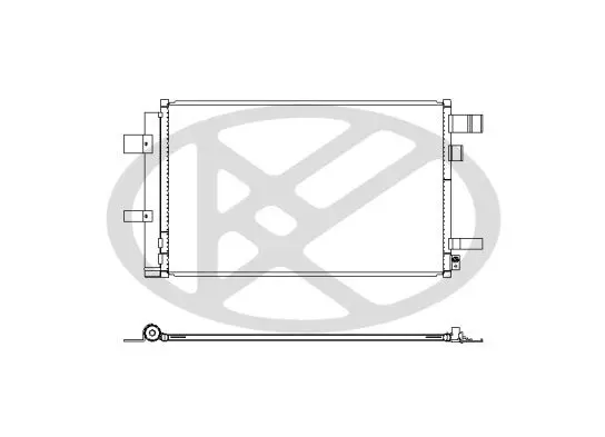 CD091351 Радиатор кондиционера Impreza