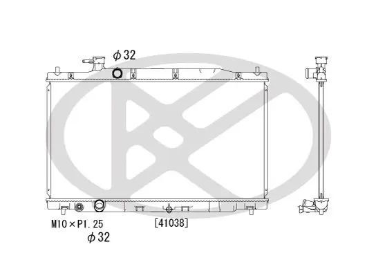 PL082616 Радиатор охлаждения ДВС Honda