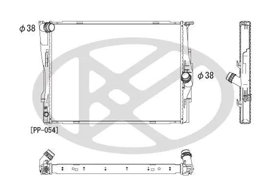KOYORAD PL422088R Радиатор охлаждения ДВС BMW