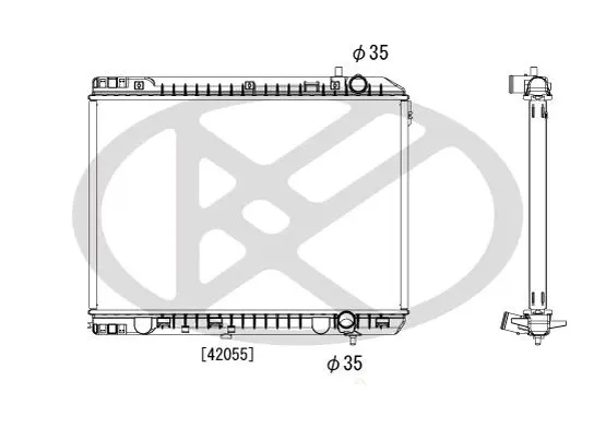 KOYORAD PL822549R Radiator, engine cooling