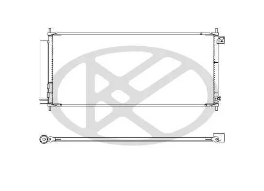 CD080293M0A Радиатор кондиционера HONDA