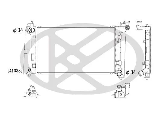 KOYORAD PL011171 Радиатор охлаждения ДВС Toyota