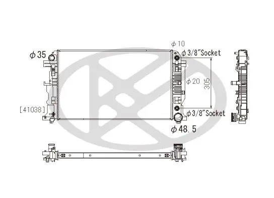 KOYORAD PL412670 Радиатор, охлаждение двигателя