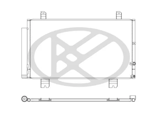 KOYORAD CD010486M Радиатор кондиционера Lexus GS