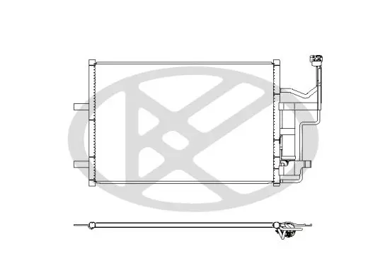 KOYORAD CD060531 Радиатор кондиционера M3 03-08