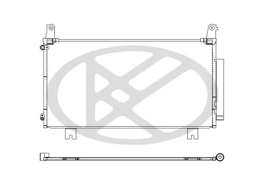CD081099 Радиатор кондиционера Honda