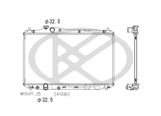 KOYORAD PL082908R Радиатор охлаждения ДВС Honda