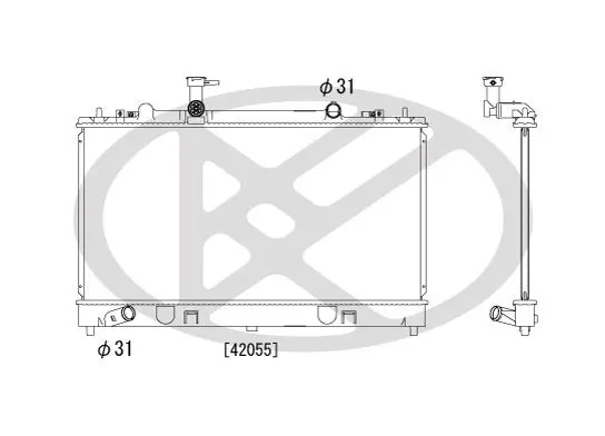KOYORAD PL061658 Радиатор охлаждения ДВС MAZDA
