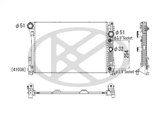 KOYORAD PL412876 Радиатор, охлаждение двигателя