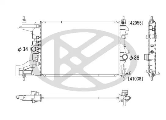 KOYORAD PL462702 Radiator, engine cooling