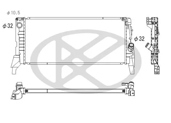 KOYORAD PL423228 Radiator, engine cooling