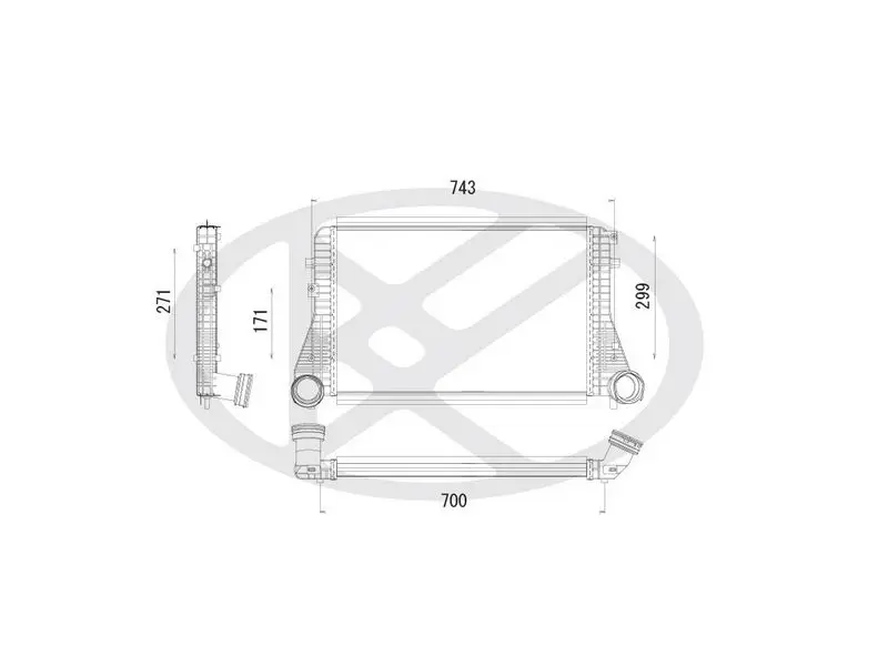KOYORAD IA450170 Интеркулер