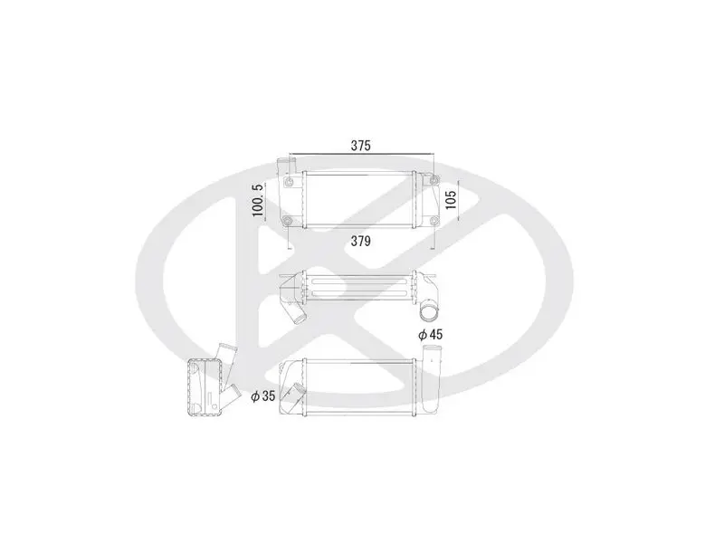 KOYORAD IA010162 Charge Air Cooler