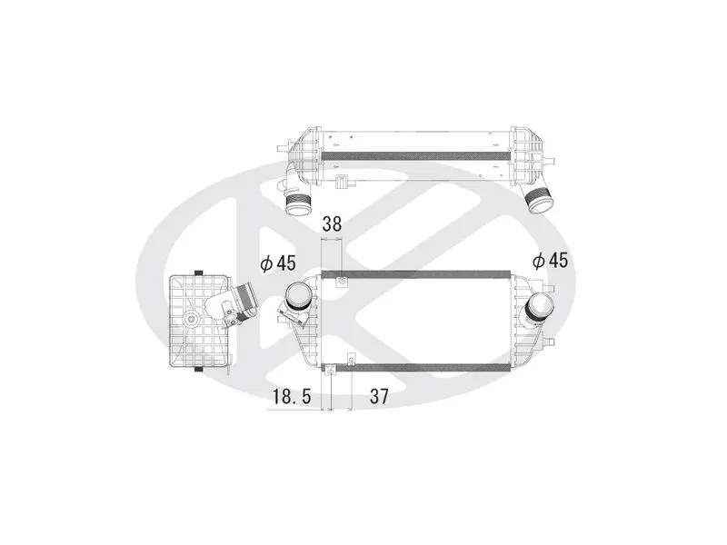 IA810125 Charge Air Cooler