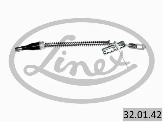 LINEX 32.01.42 Трос стояночного тормоза OPEL