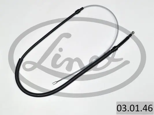 LINEX 030146 Трос стояночного тормоза лев