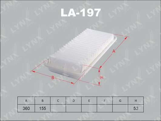 LA-197 Фильтр воздушный