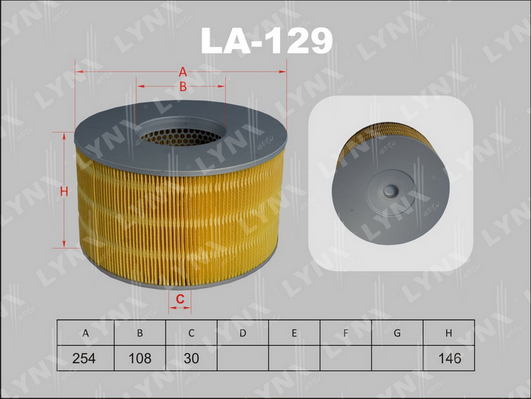 LA-129 Фильтр воздушный TOYOTA Land