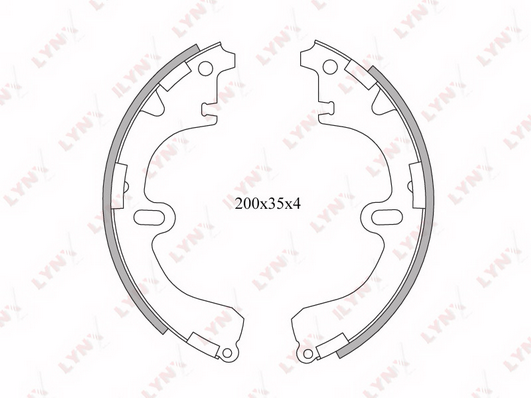 BS-7503 Колодки тормозные барабанные