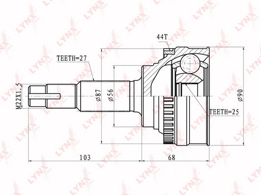CO-5718A ШРУС наружный