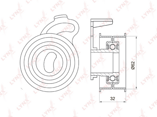 PB-1063 Натяжитель ремня ГРМ TOYOTA