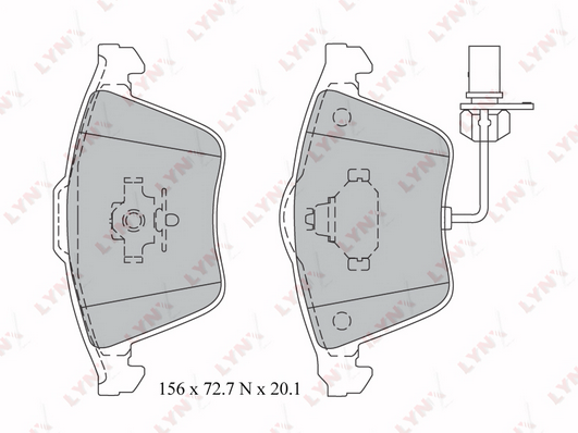 BD-1217 Колодки тормозные AUDI