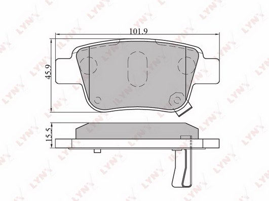 BD-7539 Колодки тормозные TOYOTA