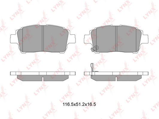 BD-7526 Колодки тормозные TOYOTA